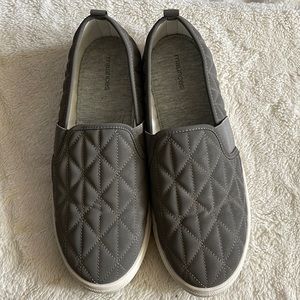 Maurice’s, size 11, worn 1x gray slip ons